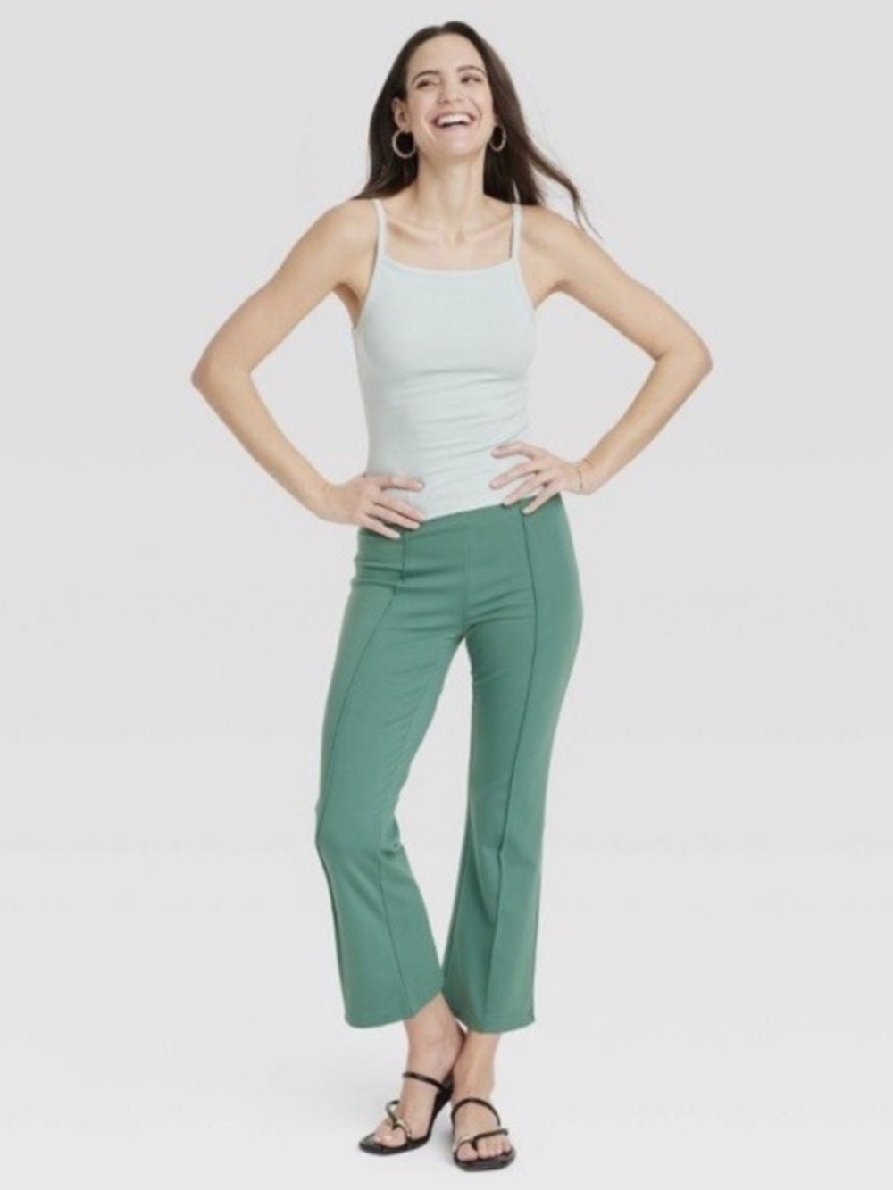 NWT A New Day High-Rise Kick Crop Pull-On Pants